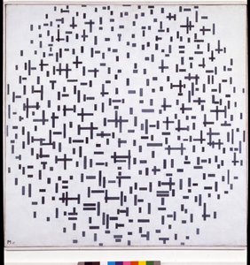Composición en negro y blanco de Piet Mondrian
